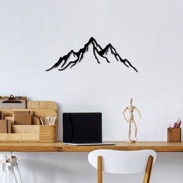 Wallity Mountain - 11 Escultura de pared negra